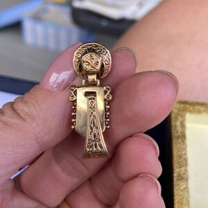 Victorian Etruscan Revival Door knocker Earrings